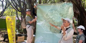 【新聞稿】公七公園生態導覽，逾百親子走訪同遊。揭露淡海自然寶藏，古圳遺跡價值重現。